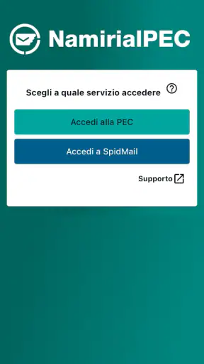 Namirial PEC screenshot 1