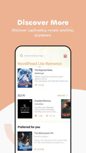 Novel Feast Lite screenshot 1