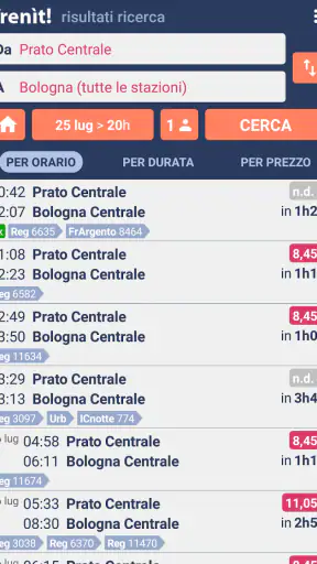 Orari Treni + Ritardi + Prezzi screenshot 1