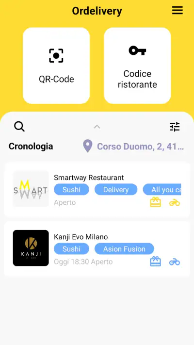 Ordelivery screenshot 1