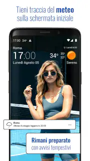 Orologio e meteo trasparente screenshot 1