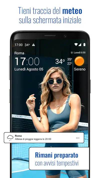 Orologio e meteo trasparente screenshot 1