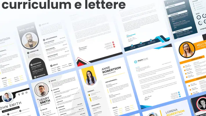 PDF lavoro CV creatore screenshot 1