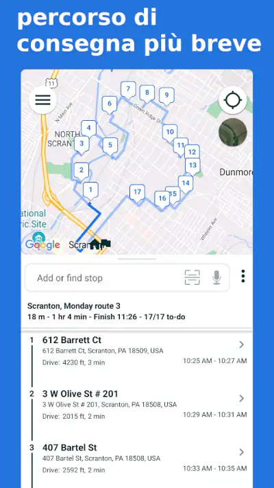 Pianificazione del percorso screenshot 1