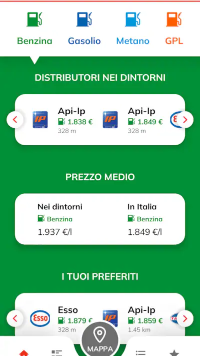 Pieno+: prezzi benzina diesel screenshot 1