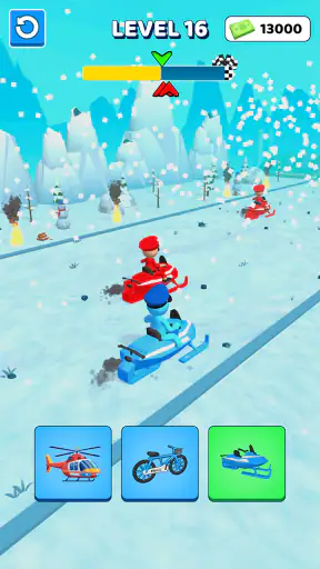 Police Car Shape Shifting Race screenshot 1