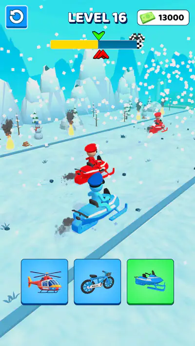 Police Car Shape Shifting Race screenshot 1