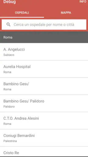 Pronto Soccorso Lazio Ospedali screenshot 1