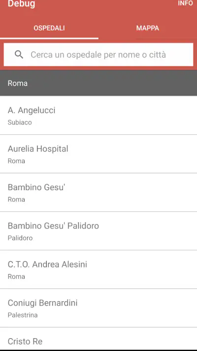 Pronto Soccorso Lazio Ospedali screenshot 1