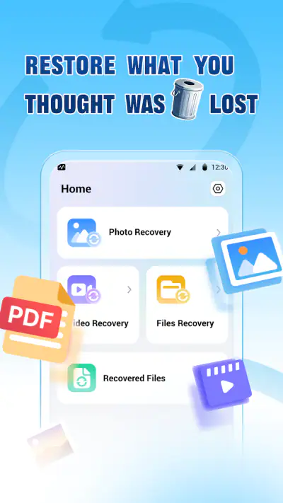 QuickRecover HomeApp screenshot 1