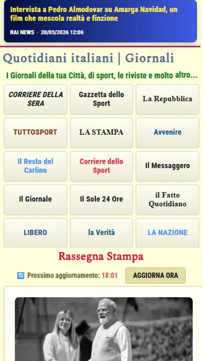 Quotidiani.net screenshot 1