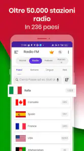 Radio FM: Live Italian Radios screenshot