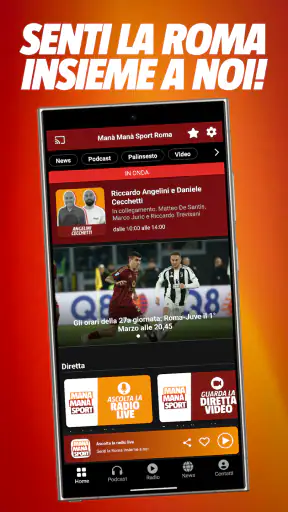 Radio Manà Manà Sport Roma screenshot 1