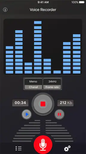 Registratore Vocale screenshot 1