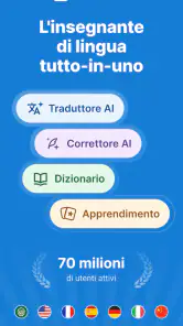 Reverso Traduttore, Dizionario screenshot