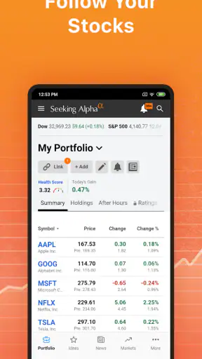 SA Investing & Finance Data screenshot 1