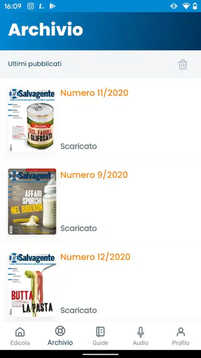 Salvagente screenshot 1