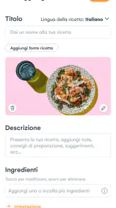 Samsung Food: Pianifica pasti screenshot
