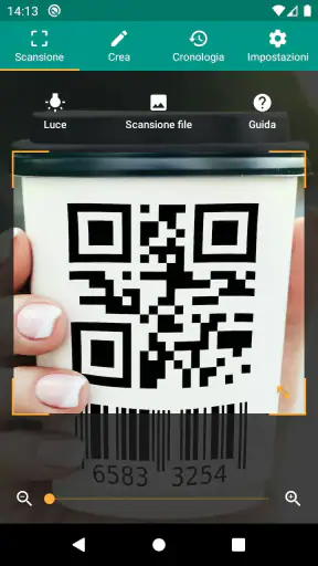 Scanner QR e codici a barre screenshot 1