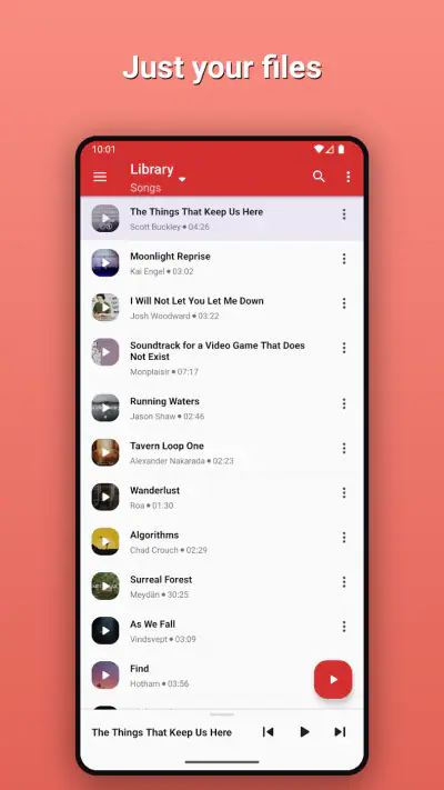Simple Music Player screenshot 1