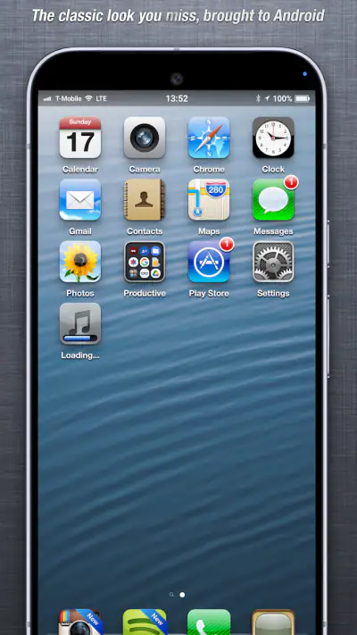 SkeuoLauncher screenshot 1