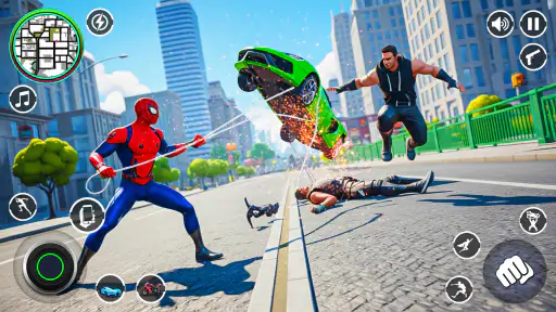 Spider Rope Hero Rescue City screenshot 8