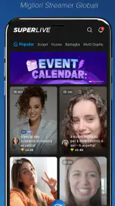 SuperLive - Streaming dal vivo screenshot