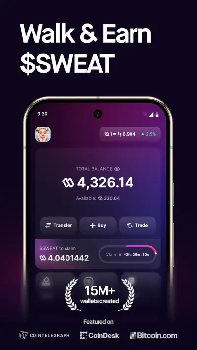 Sweat Wallet: ti premia screenshot 1