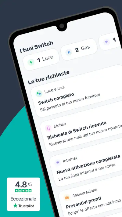 Switcho - Risparmio bollette screenshot 1