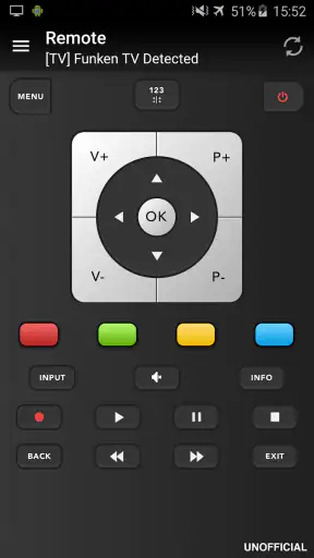 Telecomando per Telefunken TV screenshot 1