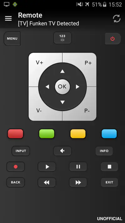 Telecomando per Telefunken TV screenshot 1