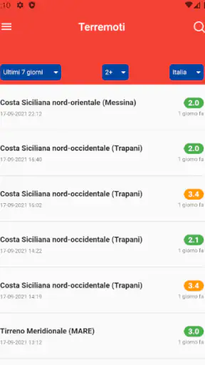 Terremoti screenshot 1