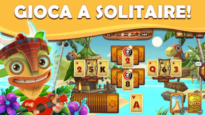 Tiki Solitaire TriPeaks screenshot 1