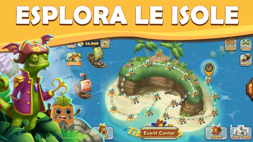 Tiki Solitaire TriPeaks screenshot