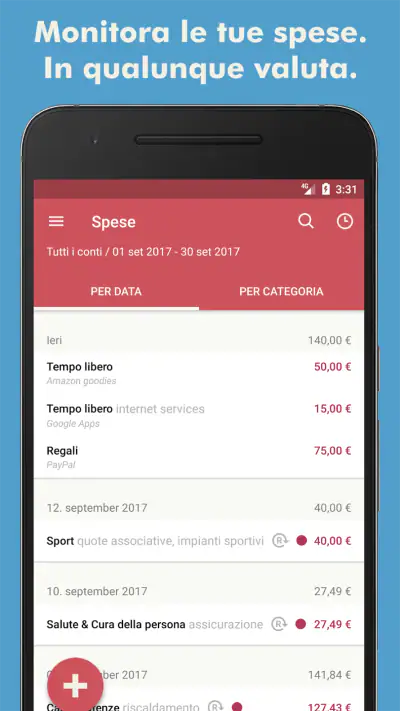 Toshl Finance - budget screenshot 1