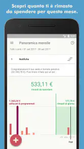 Toshl Finance - budget screenshot