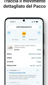 Traccia Pacco - pkge Mobile screenshot