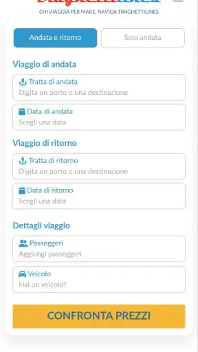 Traghettilines App screenshot 1