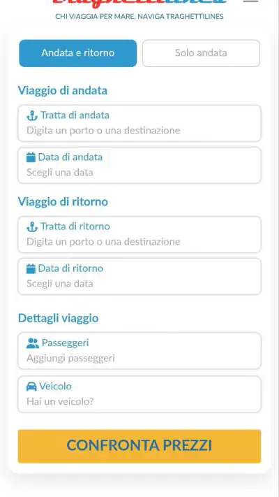 Traghettilines App screenshot 1