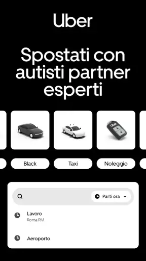 Uber - Viaggia in Italia screenshot 1