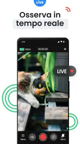Videocamera sicurezza: Visory screenshot