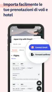 Wanderlog Viaggia Itinerario screenshot