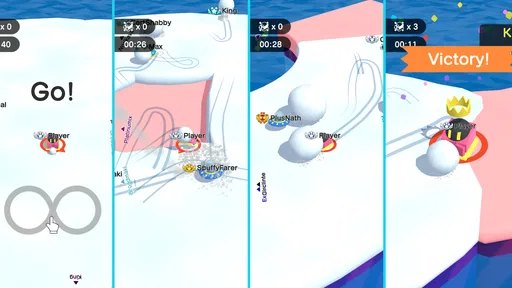 スノーボール.io - 雪玉の爽快なバトルゲーム screenshot 6