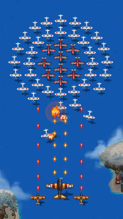 1945空軍：飛行機シューティングゲーム screenshot 1