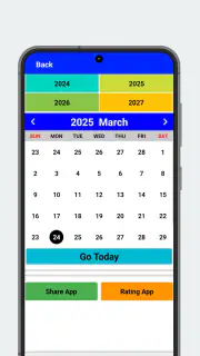 2025 年カレンダー screenshot 2