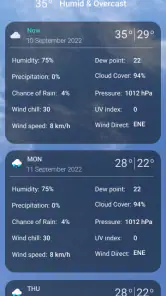 9Weather: 天気予報 screenshot