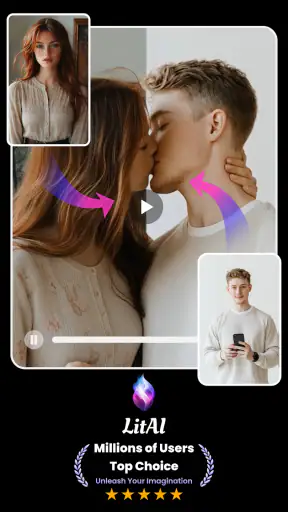 AIキス動画＆AIハグ動画 -LitAI screenshot 1