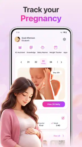 Baby & Pregnancy Tracker App screenshot 1