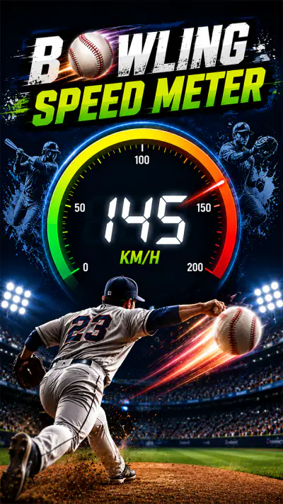 Baseball Pitch Speed Radar Gun screenshot 1