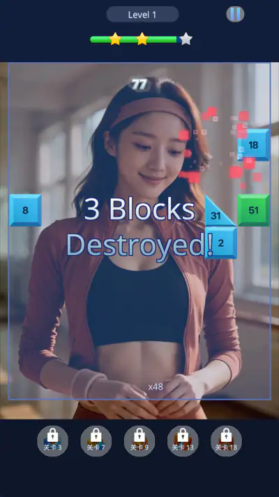Beauty Brick Blast screenshot 1